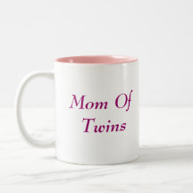 Mom Of Twins Double Hearts Coffee Mug