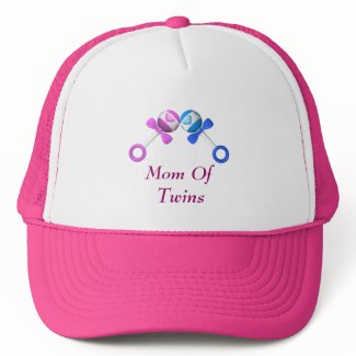 Mom of Twins Hat (boy, girl) hat