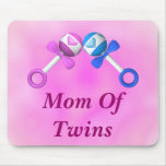 Mom of Twins Mousepad (boy/girl)