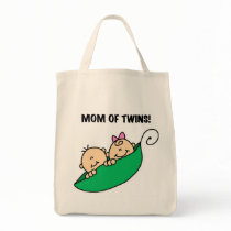 Mom of Twins-Peas in a Pod Tshirts and Gifts Bags