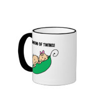 Mom of Twins-Peas in a Pod Tshirts and Gifts Coffee Mug