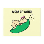 Mom of Twins-Peas in a Pod Tshirts and Gifts postcards