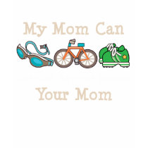 Mom Outswim Outbike Outrun Triathlon Kid T-shirt by RunnerTeesGifts Mom Outswim Outbike Outrun Triathlon Kid T-shirt