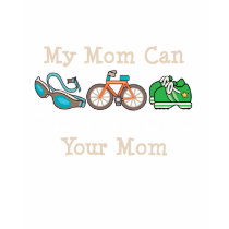 Mom Outswim Outbike Outrun Triathlon T shirt by RunnerTeesGifts Mom Outswim Outbike Outrun Triathlon T shirt