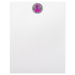 mom pink ribbon and stripes awareness letterhead