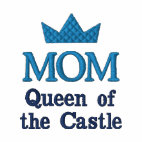 Mom Queen of the Castle Ladies Polo Fitted Shirt
