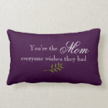 Mom Quote Throw Pillow pillows