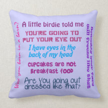 Mom Quotes Pillow