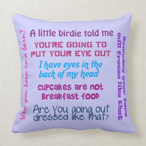 Mom Quotes Pillow