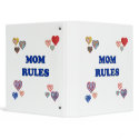 Mom Rules Vinyl Binders