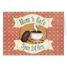 Mom´s Café Greeting Card