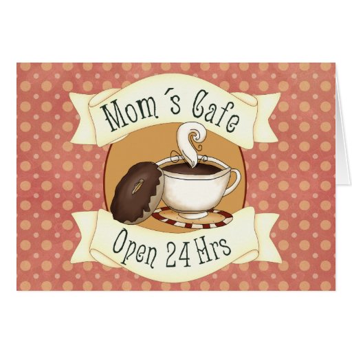 Mom´s Café Greeting Card