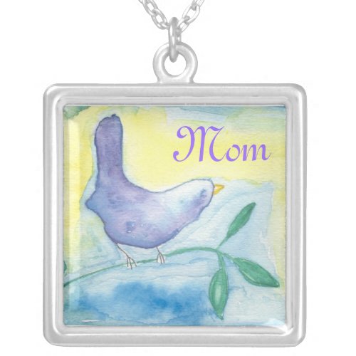 Mom Song Bird Necklace zazzle_necklace