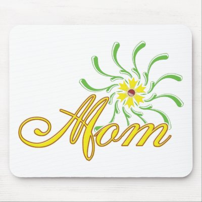 Mom, Tattoo Flower Mouse Pad by StitcherladyxxTees