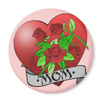 Mom Tattoo Gifts and T-shirts Magnets