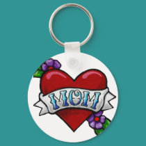Mom Tattoo Keychain by cjgallo Mom Tattoo Keychain
