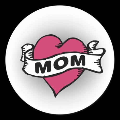 Mom Tattoo Round Stickers