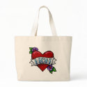 Mom Tattoo Tote Bag
