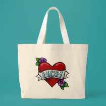 Mom Tattoo Tote Bag by cjgallo Mom Tattoo Tote Bag