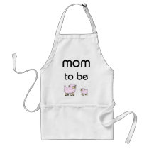 Mom to Be little sheeps design! Apron