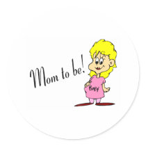 Mom To Be (Pregnant Woman) stickers