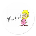 Mom To Be (Pregnant Woman) Stickers