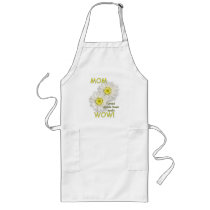 MOM Turned Upside Down Spells WOW! Apron