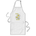 MOM Turned Upside Down Spells WOW! aprons