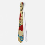 "MOM" Vintage Tattoo on Wooden Plank Tie