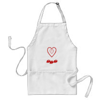 Mom w/hearts, apron
