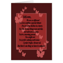 Mom, We Are Different, But Same-Mother's Day Card2