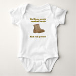 Mom Wears Combat Boots Baby Bodysuit