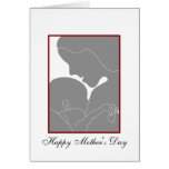 mom with new baby illustration , greeting card cards