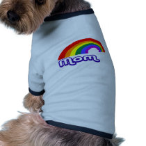 "Mom" with rainbow pet clothing by billishirts "Mom" with rainbow pet clothing