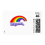 "Mom" with rainbow