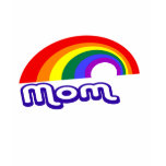 "Mom" with rainbow