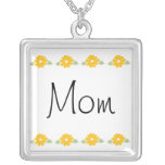 Mom Yellow Flowers Custom Jewelry