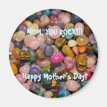Mom You Rock Mother's Day Magnet