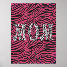 MOM ZEBRA LETTERS-POSTER