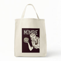 Mombie Retro Zombie Tote Bags