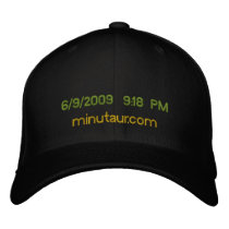 Moment Embroidered Time Hat embroidered hats by minutaur Moment Embroidered Time Hat embroidered hats