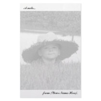 Moment to Share 1 BW Customized Stationery
