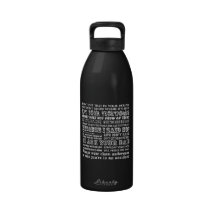 Momisms [b/w] reusable water bottles