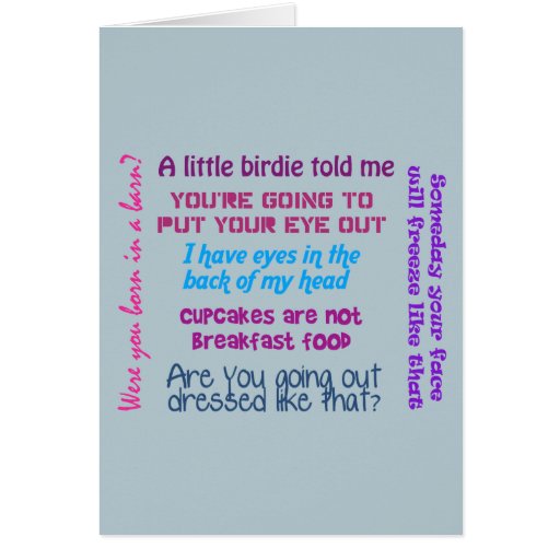 Momisms Card