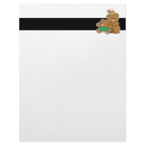 Momma and Baby Boy Bear Personalized Letterhead