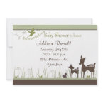 Momma and Baby Deer Shower Invitation Momma and Baby Deer Shower Invitation