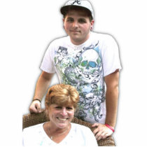 momma and son photo sculptures