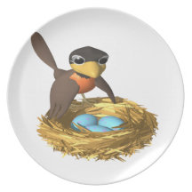 Momma Bird Party Plate