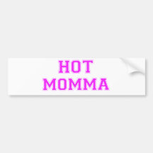 Momma caliente pegatina de parachoque