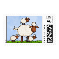 momma sheep stamp